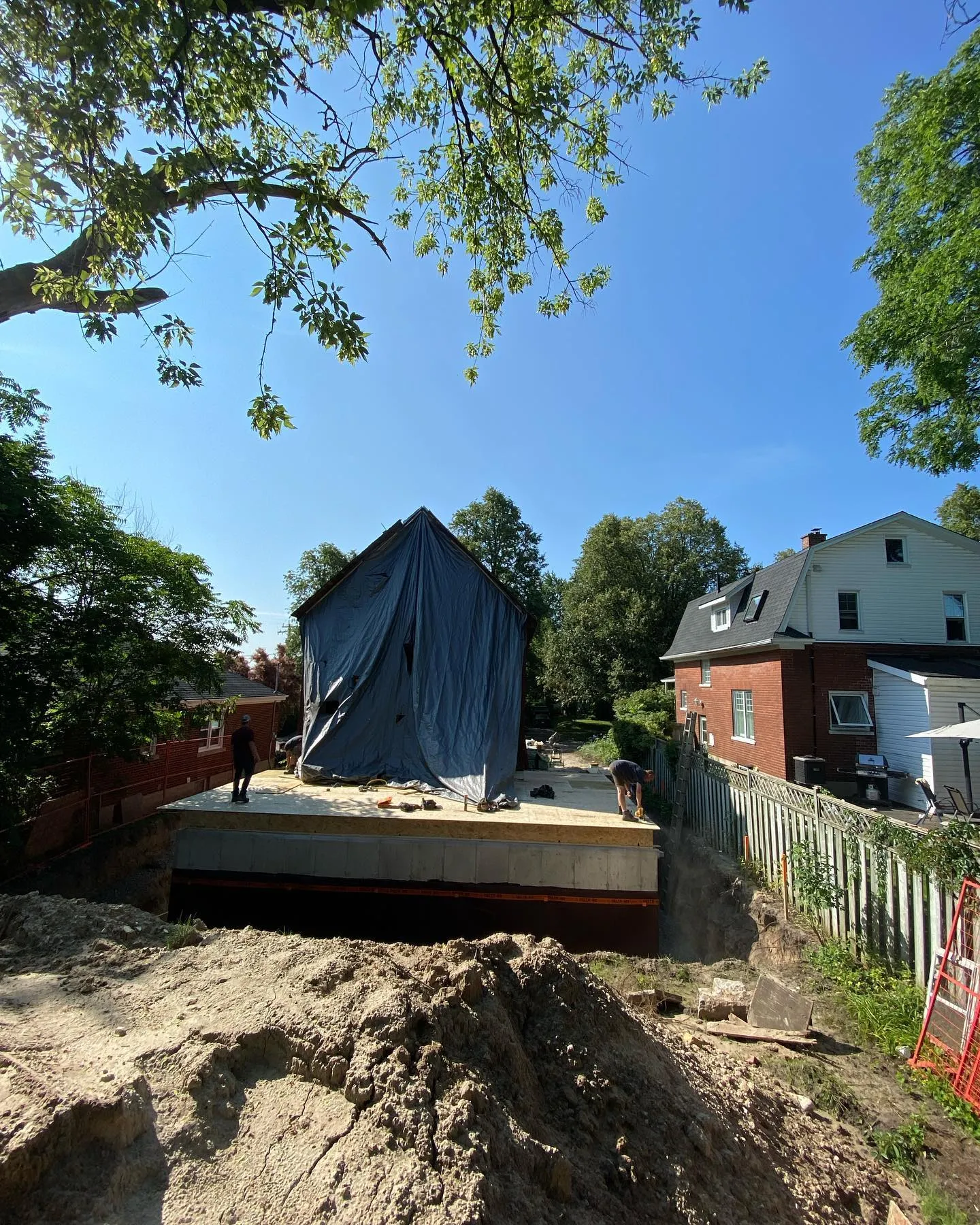 Foundation work for custom home in Westmount Kitchener by Caliber Contracting
