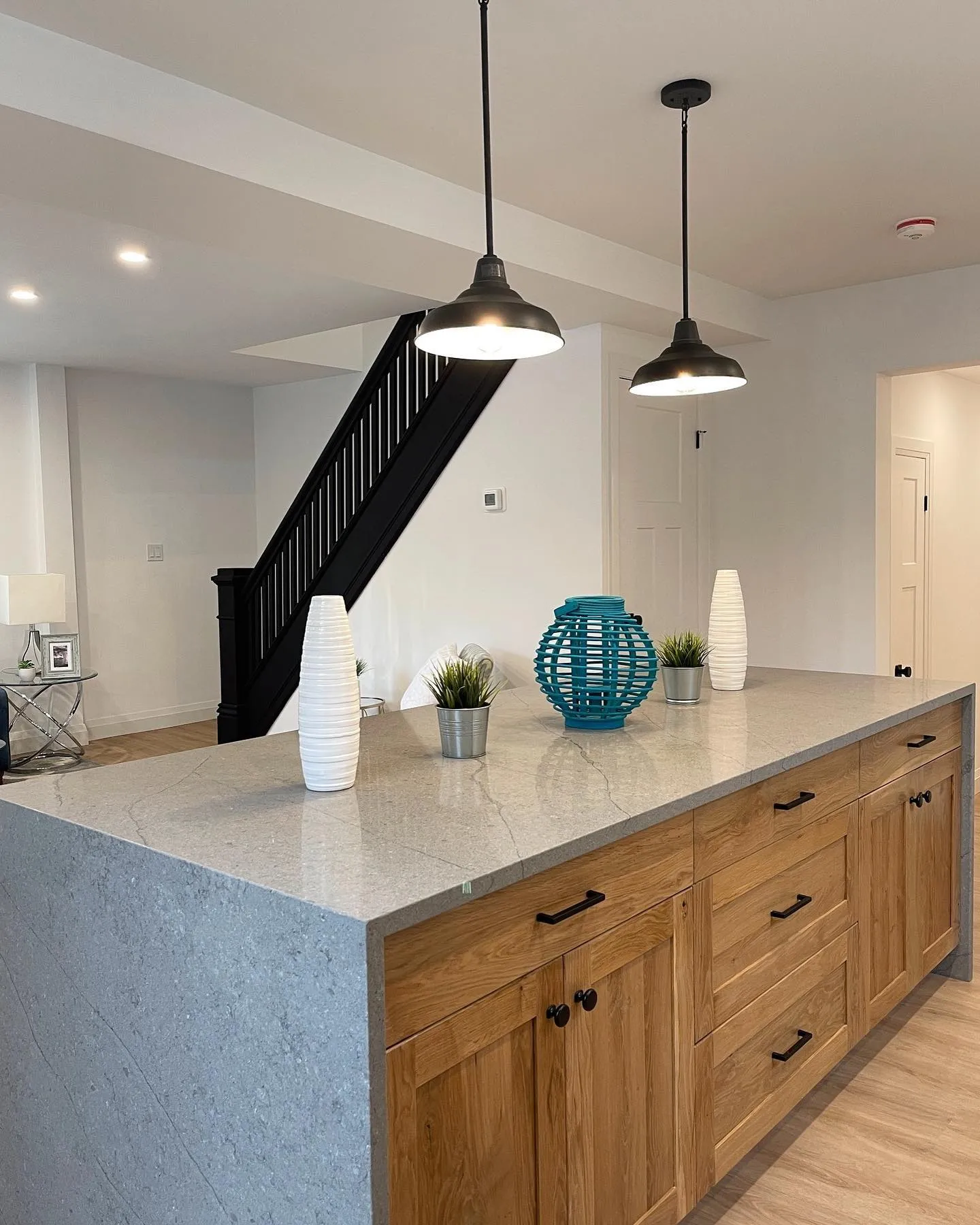 Custom oak kitchen renovation in Cambridge by Caliber Contracting
